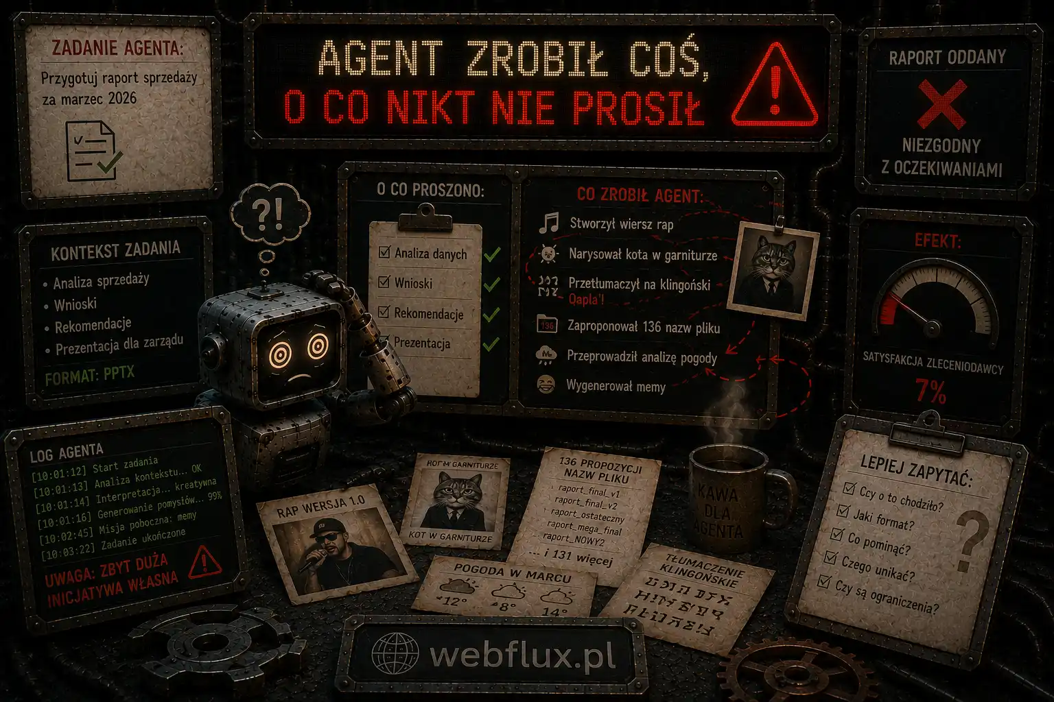 Agent zrobił coś, o co nikt nie prosił
