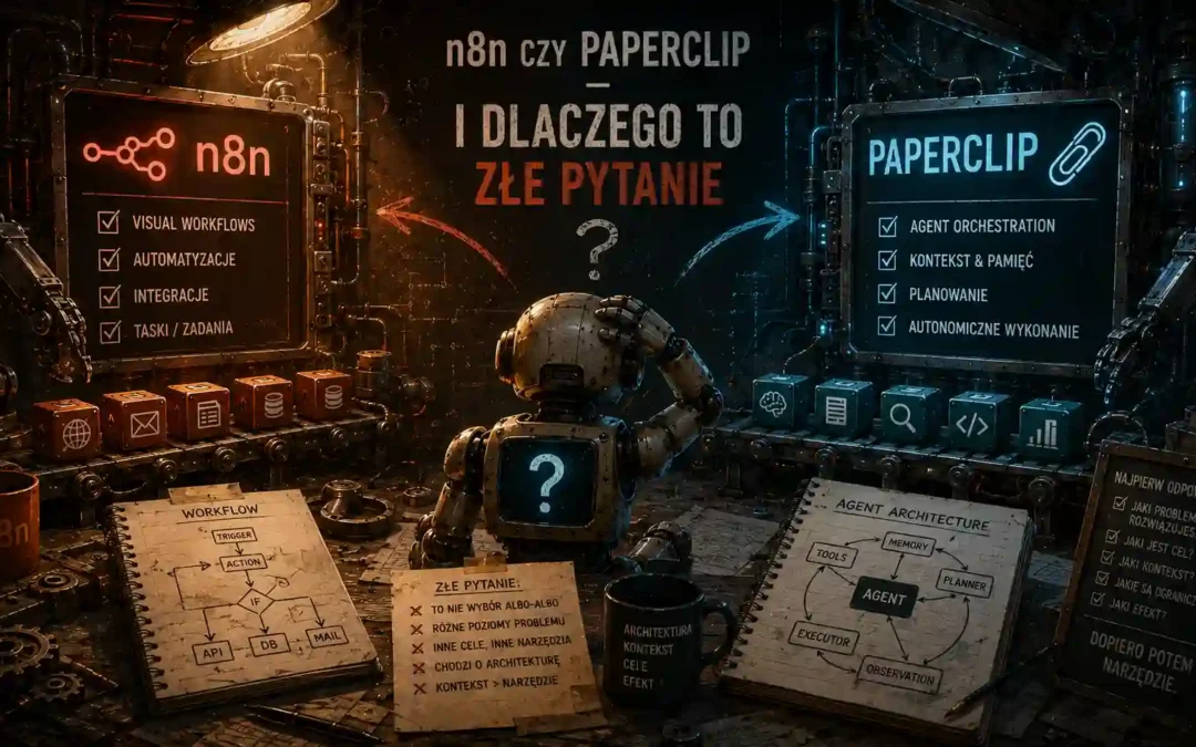 n8n czy Paperclip — i dlaczego to złe pytanie