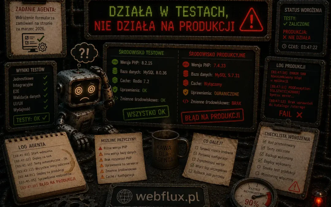 Działa w testach, nie działa na produkcji