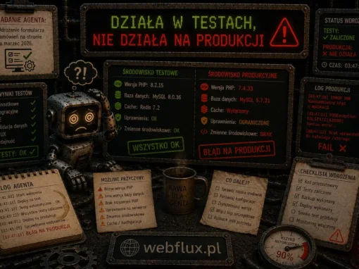 Działa w testach, nie działa na produkcji Działa w testach, nie działa na produkcji